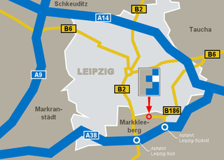 Anfahrtsskizze - Autobahnring Leipzig
